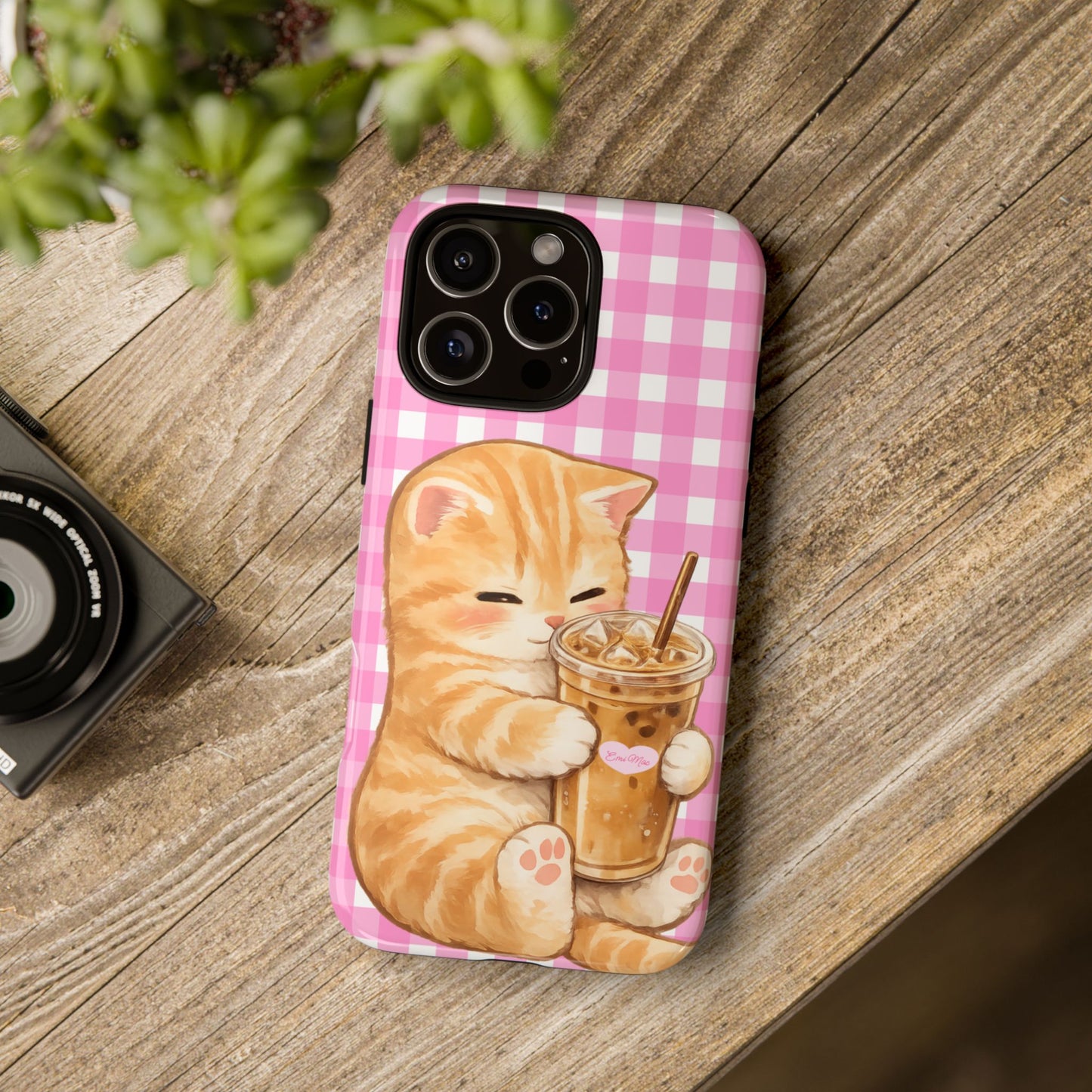 Kitty Loves Iced Coffee Phone Case