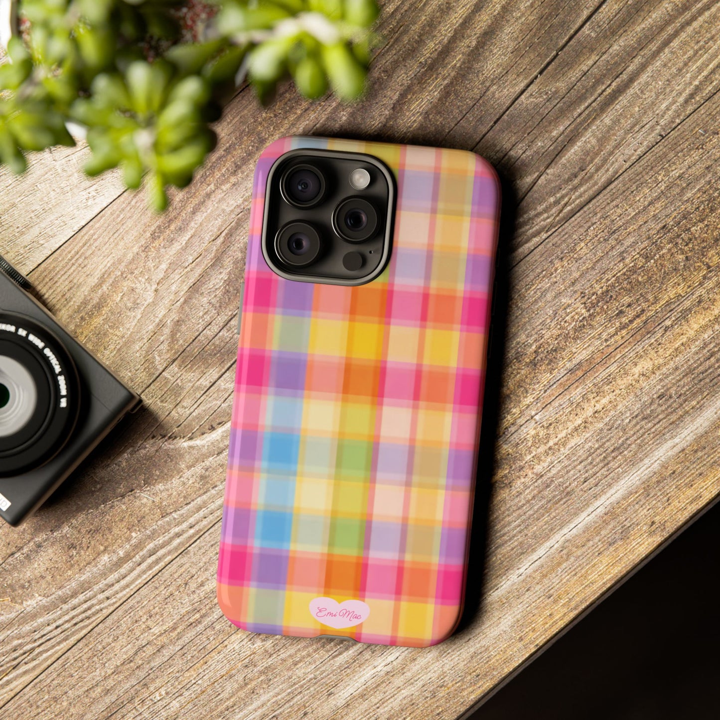 Rainbow Plaid Phone Case