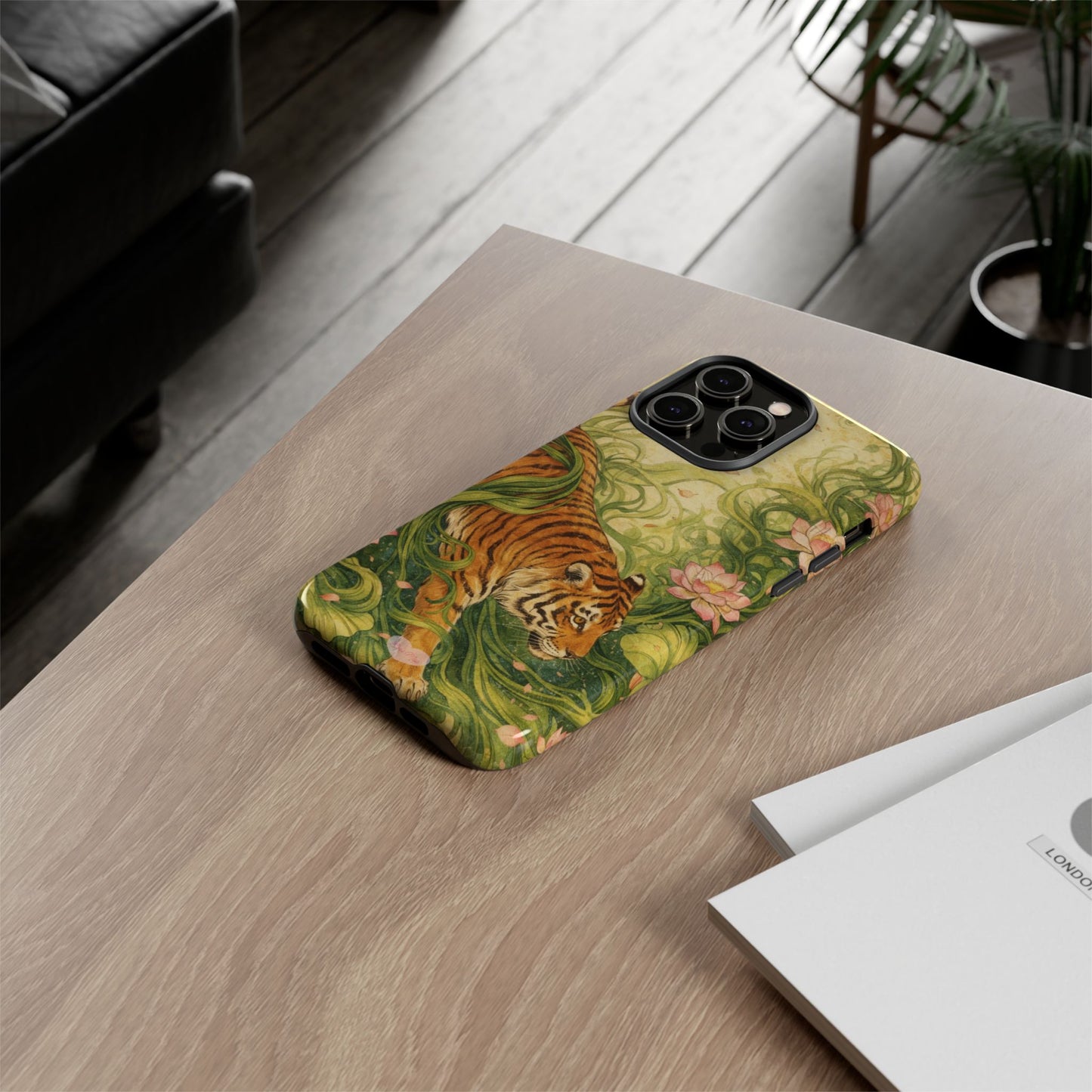 Tiger in Bloom Phone Case
