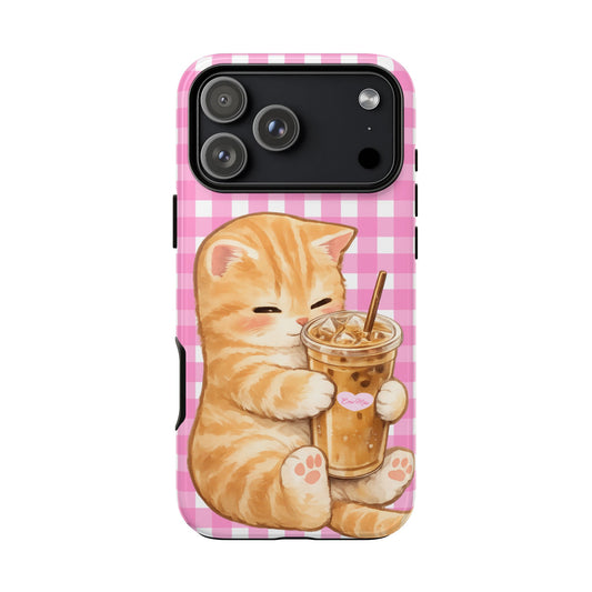 Kitty Loves Iced Coffee Phone Case