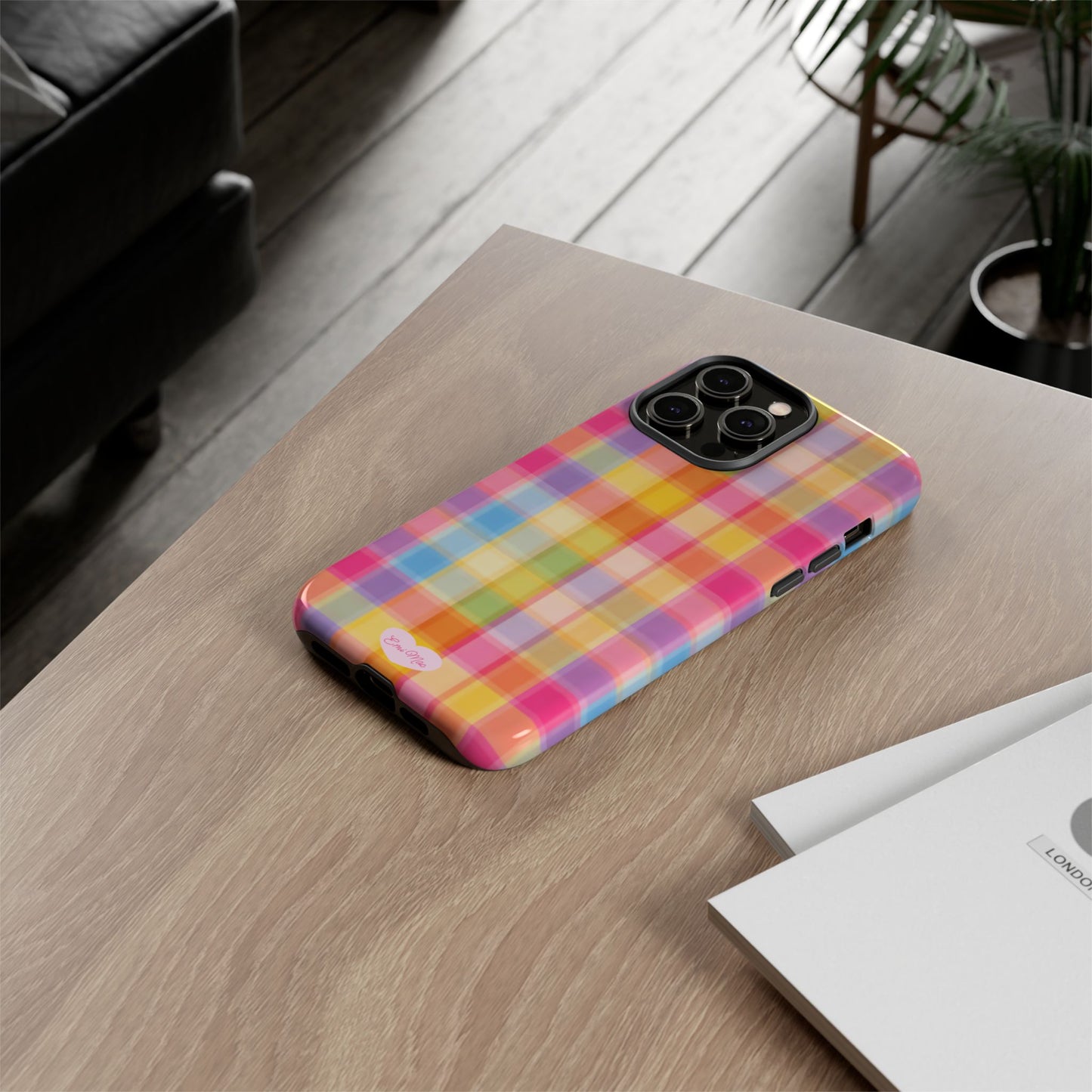Rainbow Plaid Phone Case