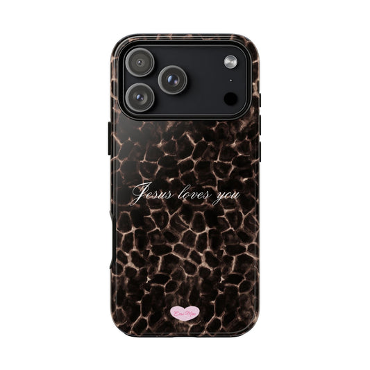 Jesus Loves You Tortoise Shell Phone Case