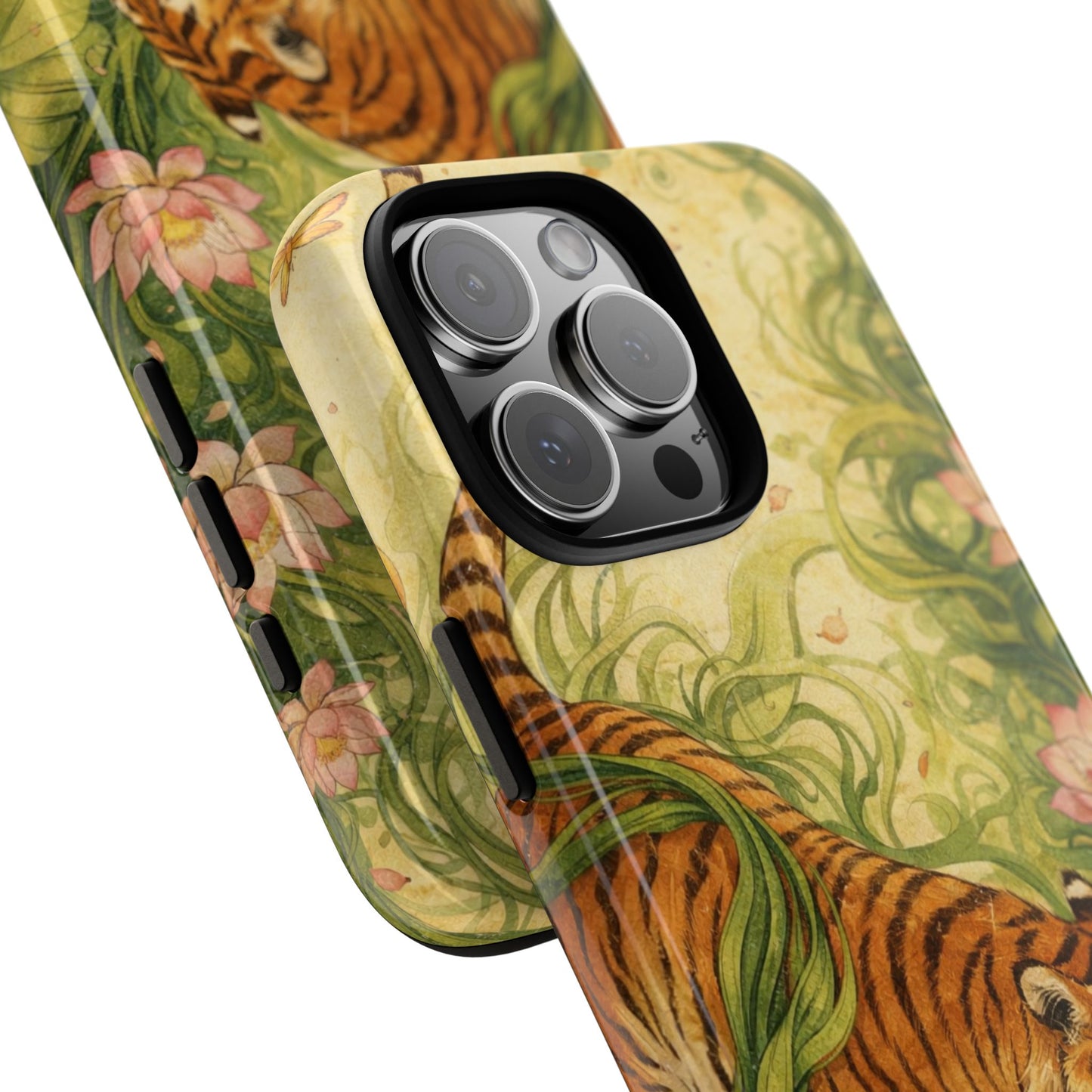 Tiger in Bloom Phone Case