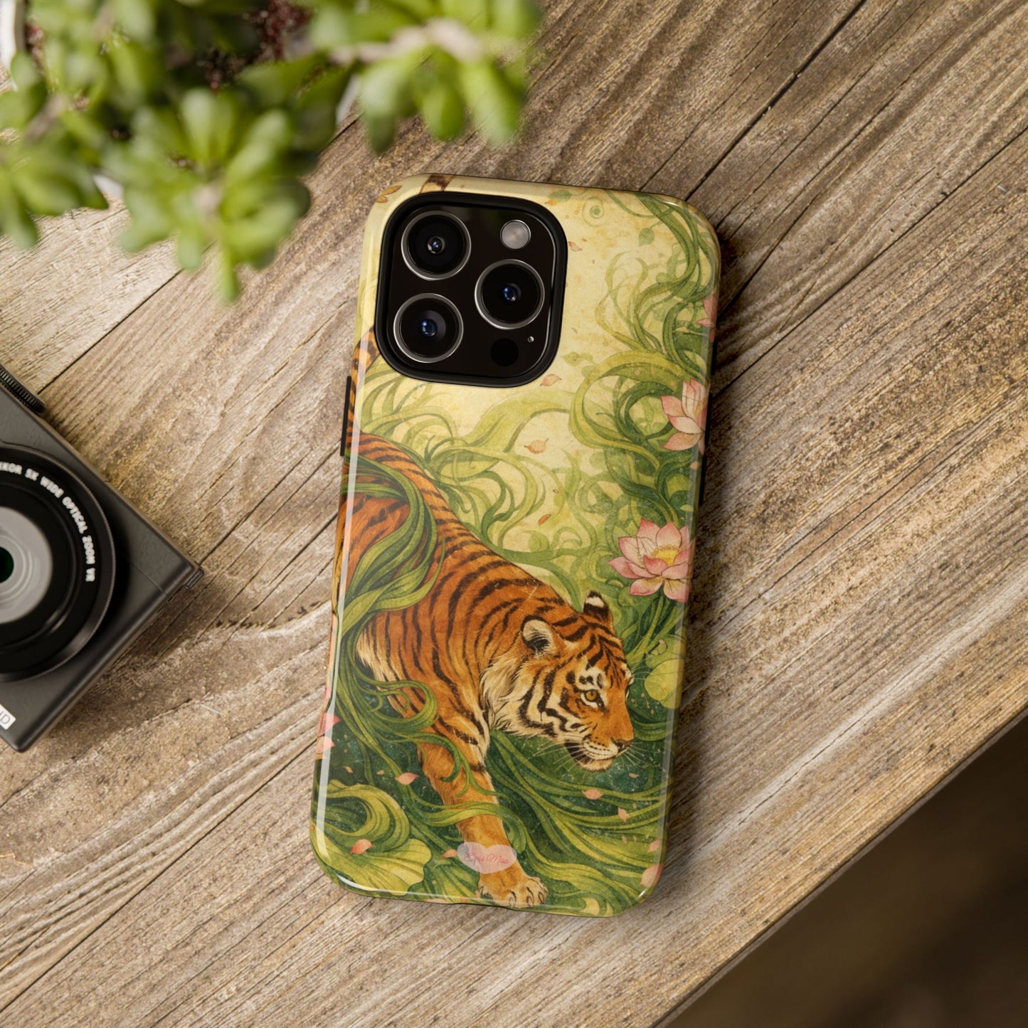 Tiger in Bloom Phone Case