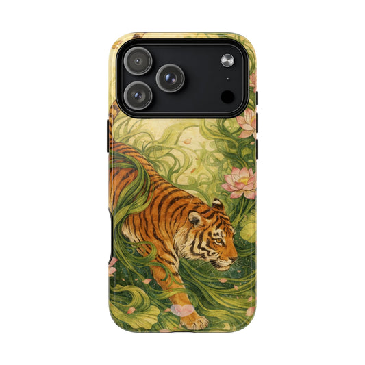 Tiger in Bloom MagSafe Phone Case