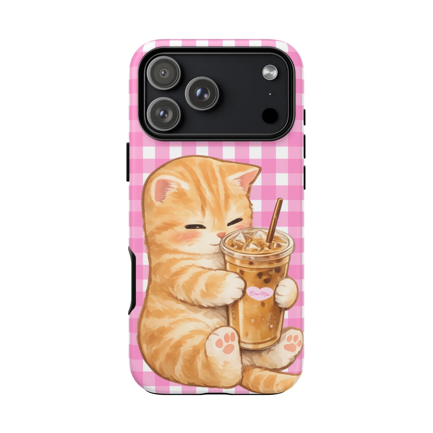 Kitty Loves Iced Coffee Phone Case